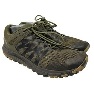 Men’s Merrell Nova 2 Gore Tex Trail Vibram Sole Sneakers Army Olive Green 11.5